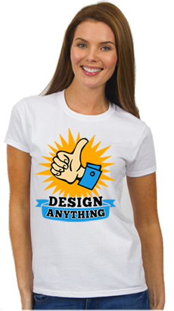 Custom T-Shirt on Model by RushOrderTees.com