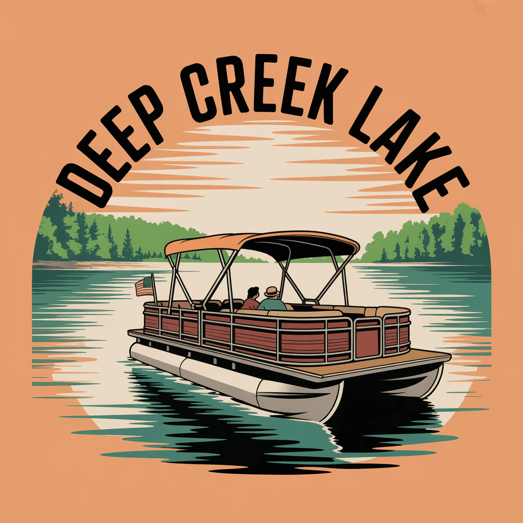 Deep Creek Lake vacation t-shirt design