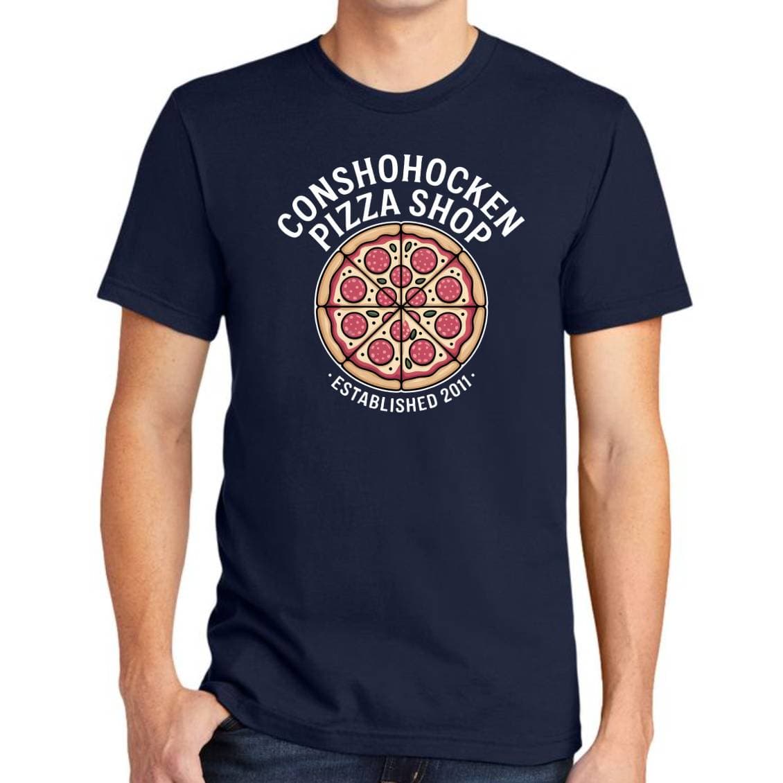 Pizza Shop T-shirt on model