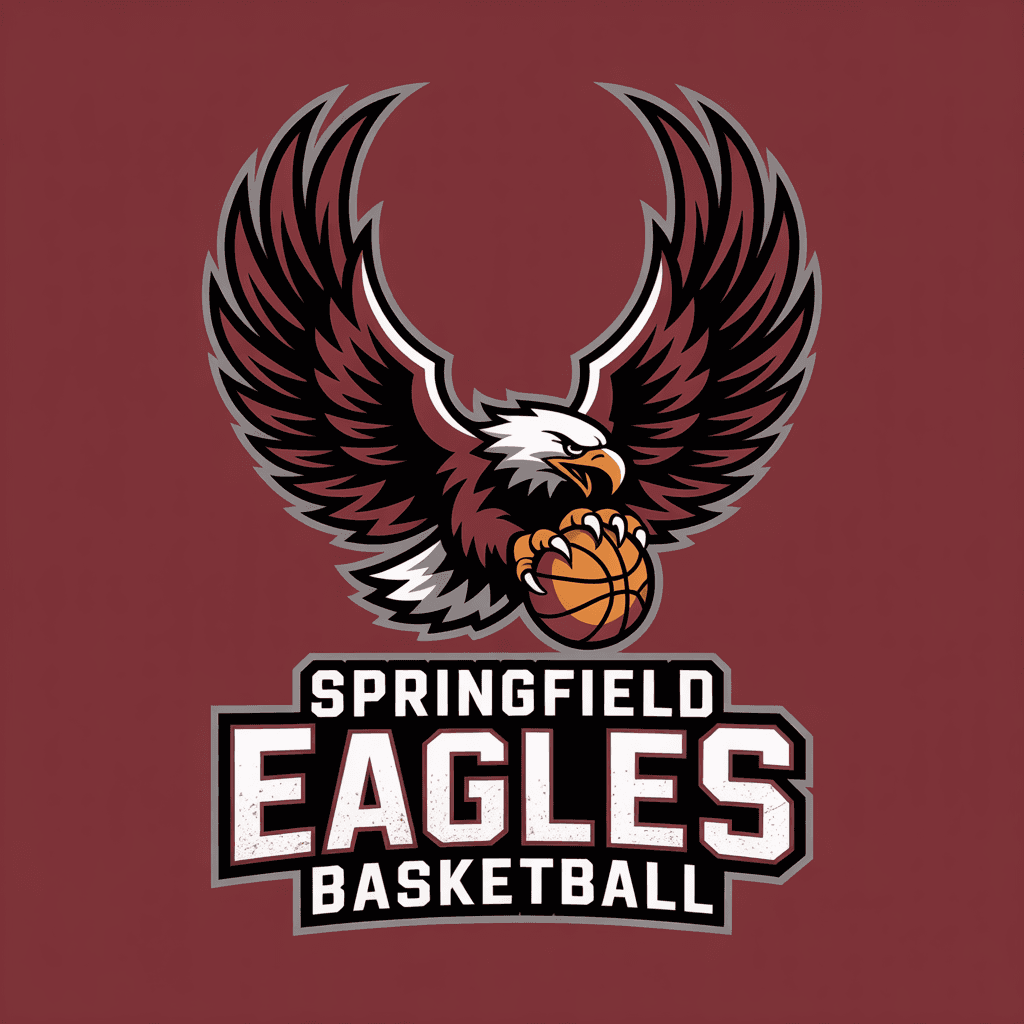 Springfield Eagles Basketball T-shirt design