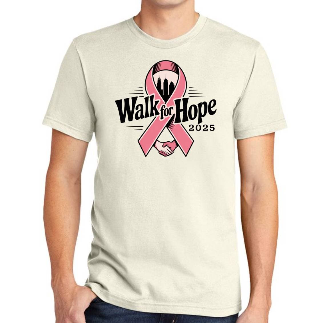 Walk for Hope T-shirt on model