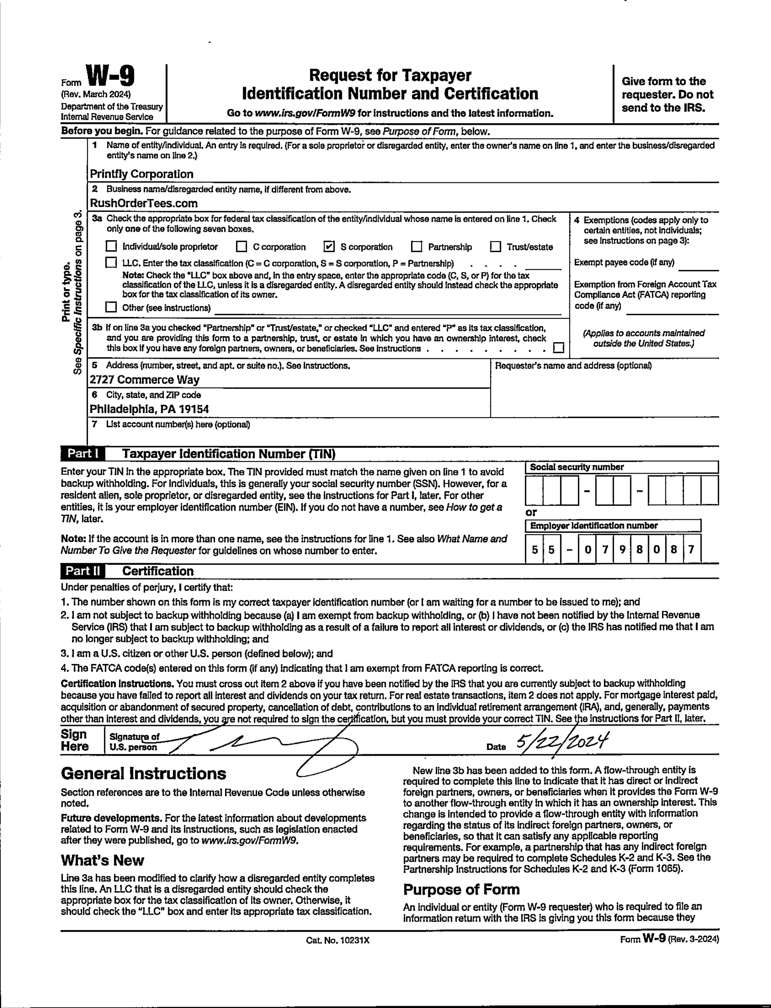 Form W-9